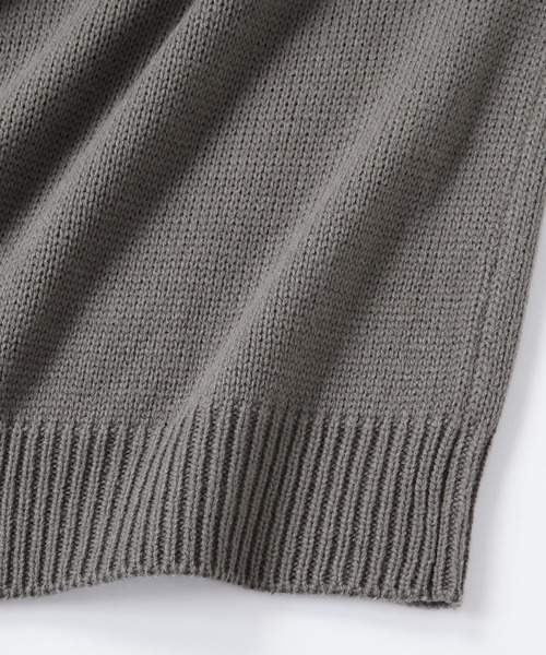 U.S. POLO ASSN.（ユーエスポロアッスン）の「U.S. POLO ASSN. / ユーエスポロアッスン 別注 ロゴ刺繍 オーバーサイズ ボリュームニットカーディガン（カーディガン/ボレロ・メンズ・ブラック/ネイビー/グレー/カーキ/グリーン/ダークグレー/モカ/ワイン/グレイッシュベージュ/グレイッシュブルー/アイボリー/イエロー/ダークグリーン/チャコールグレー/ダークネイビー・M/L）」の21枚目の写真