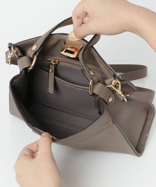 URBAN RESEARCH ROSSO WOMEN（アーバンリサーチ　ロッソ）の「GIANNI NOTARO　レザーバッグ（ハンドバッグ・レディース・ベージュ/グレー系その他・-）」の7枚目の写真