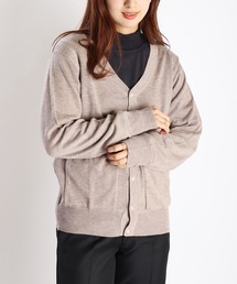 WEB限定 シープカシミヤタッチ Vネックニットカーディガン
