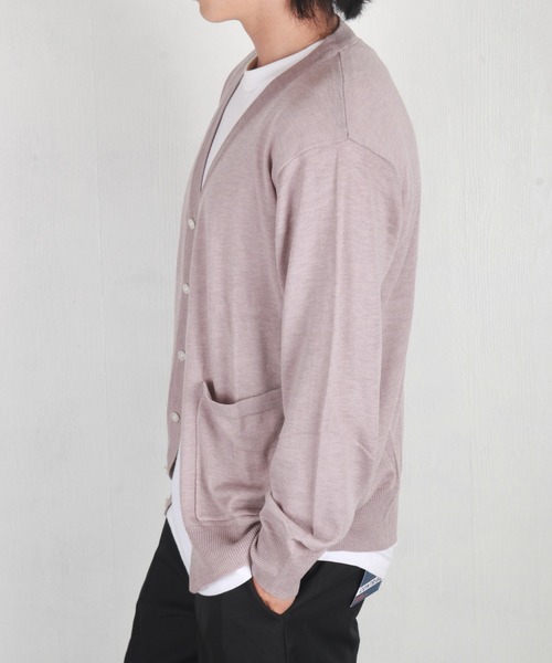 WESTSEA(ウエストシー)の「WEB限定 シープカシミヤタッチ Vネックニットカーディガン(カーディガン/ボレロ・メンズ・ブラック/ネイビー/グレー/ブラウン系その他/ライラック/ワイン/グレイッシュベージュ/チャコール・S/M/L/XL)」の21枚目の写真