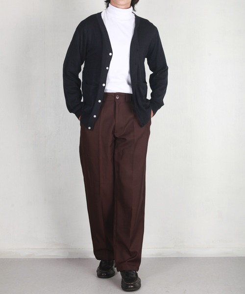 WESTSEA(ウエストシー)の「WEB限定 シープカシミヤタッチ Vネックニットカーディガン(カーディガン/ボレロ・メンズ・ブラック/ネイビー/グレー/ブラウン系その他/ライラック/ワイン/グレイッシュベージュ/チャコール・S/M/L/XL)」の16枚目の写真