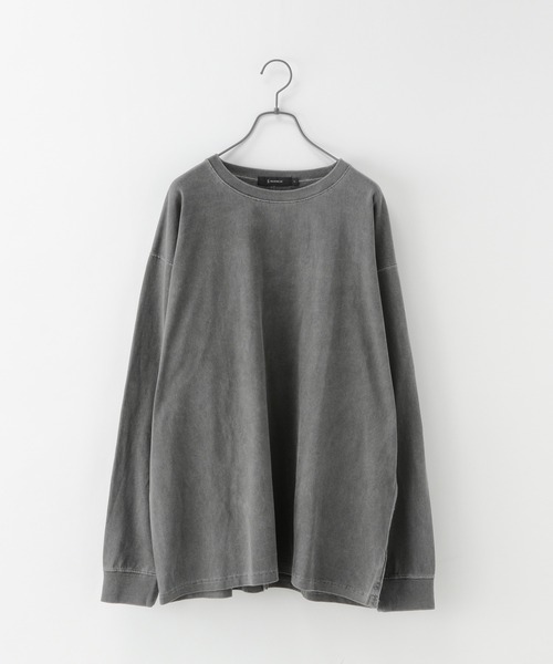 RAGEBLUE（レイジブルー）の「ピグメント/ビッグシルエットロンＴ/214696（Tシャツ/カットソー・メンズ・ベージュ/ブルー/その他19/オフホワイト・MEDIUM/LARGE）」の4枚目の写真