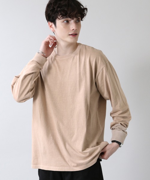 RAGEBLUE（レイジブルー）の「ピグメント/ビッグシルエットロンＴ/214696（Tシャツ/カットソー・メンズ・ベージュ/ブルー/その他19/オフホワイト・MEDIUM/LARGE）」の21枚目の写真