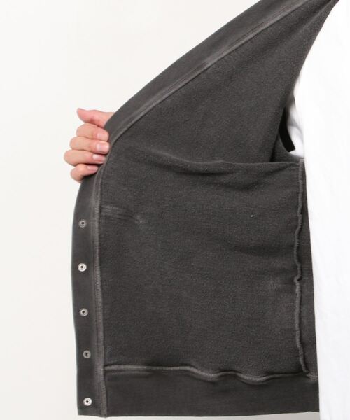 CAL O LINE（キャルオーライン）の「CAL O LINE /キャルオーライン　SWEAT CARDIGAN スウェットカーディガン（スウェット・メンズ・ブラック・MEDIUM/LARGE）」の4枚目の写真