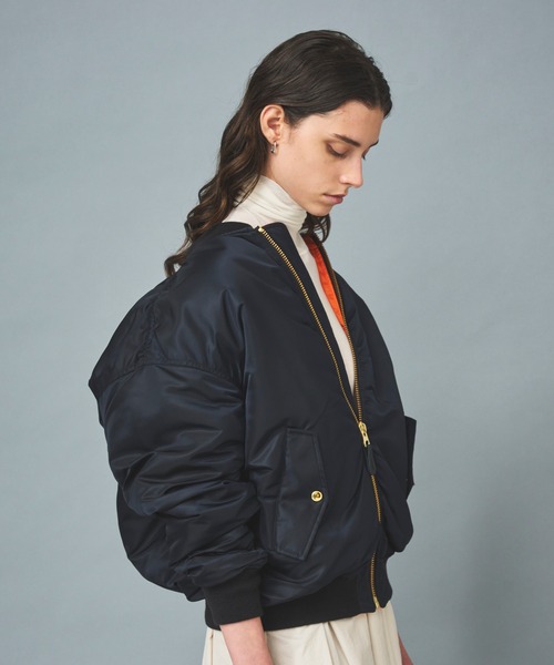 N.O.R.C(ノーク)の「オーバーサイズMA-1ブルゾン(MA-1・レディース・ブラック/カーキ/ベージュ/オリーブ・M/L)」の5枚目の写真