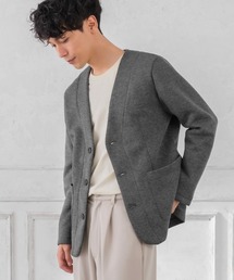 improves | T/C ポンチ 3B ノーカラージャケット セットアップ対応(テーラードジャケット)