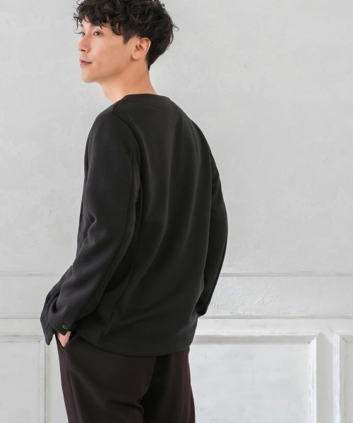 improves(インプローブス)の「T/C ポンチ 3B ノーカラージャケット セットアップ対応(テーラードジャケット・メンズ・ネイビー/チャコール/ブラック・MEDIUM/X-LARGE/LARGE)」の8枚目の写真