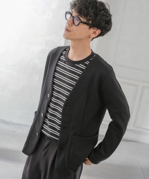 improves(インプローブス)の「T/C ポンチ 3B ノーカラージャケット セットアップ対応(テーラードジャケット・メンズ・ネイビー/チャコール/ブラック・MEDIUM/X-LARGE/LARGE)」の21枚目の写真