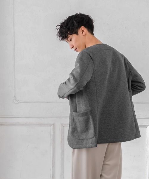 improves(インプローブス)の「T/C ポンチ 3B ノーカラージャケット セットアップ対応(テーラードジャケット・メンズ・ネイビー/チャコール/ブラック・MEDIUM/X-LARGE/LARGE)」の19枚目の写真