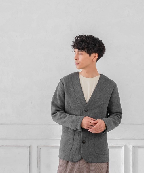 improves(インプローブス)の「T/C ポンチ 3B ノーカラージャケット セットアップ対応(テーラードジャケット・メンズ・ネイビー/チャコール/ブラック・MEDIUM/X-LARGE/LARGE)」の16枚目の写真