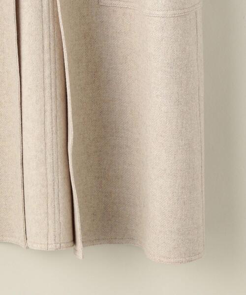 ASTRAET（アストラット）の「＜ASTRAET（アストラット）＞W/N/PE ガウン リバーコート†（ノーカラーコート・レディース・ベージュ・1/0）」の15枚目の写真