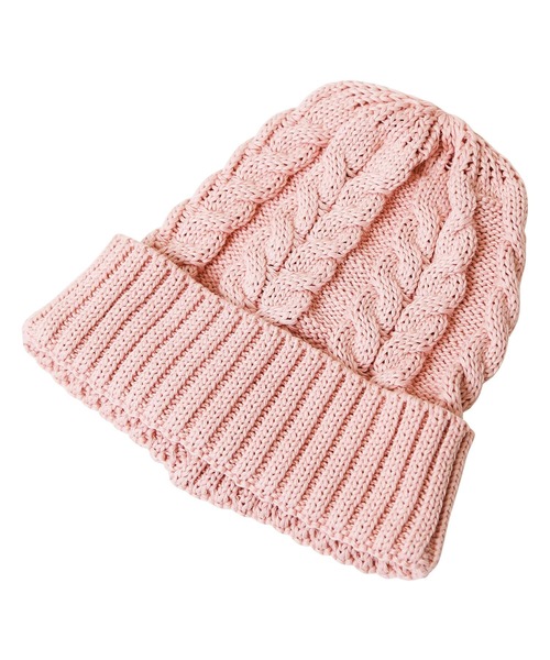 jiggys shop（ジギーズショップ）の「コットンニット ケーブル柄ニットワッチキャップ（ニットキャップ/ビーニー・メンズ・マスタード/レッド/ピンク/ホワイト/ブラック/ベージュ/ブルー/ネイビー・FREE）」の14枚目の写真