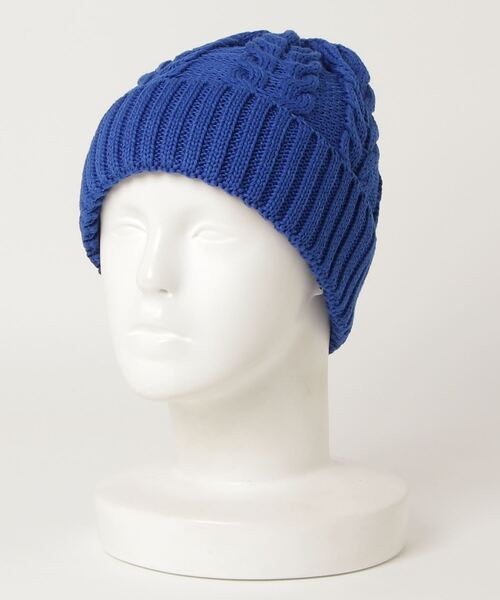 jiggys shop（ジギーズショップ）の「コットンニット ケーブル柄ニットワッチキャップ（ニットキャップ/ビーニー・メンズ・マスタード/レッド/ピンク/ホワイト/ブラック/ベージュ/ブルー/ネイビー・FREE）」の10枚目の写真