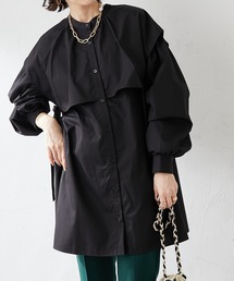 DISCOAT | 【ZOZO限定】前後2WAYサイドリボンケープシャツ(シャツ/ブラウス)