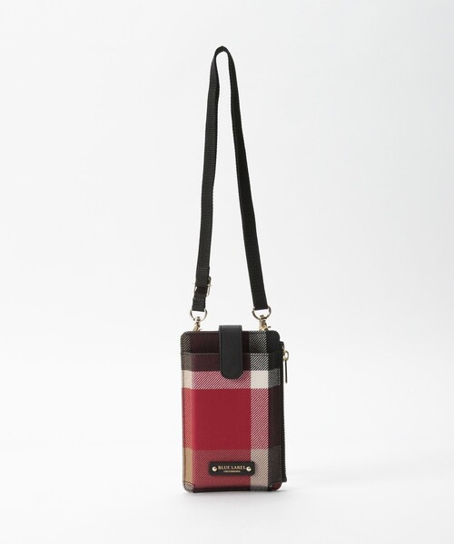 ブルーレーベル　クレストブリッジチェックスマホポシェット クレストブリッジチェックスマホポシェット｜ブルーレーベル
