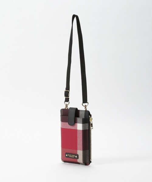 ブルーレーベル　クレストブリッジチェックスマホポシェット クレストブリッジチェックスマホポシェット | ブルーレーベル