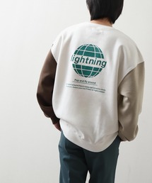 【ZIP FIVE】【肉厚】 ビッグシルエットバックプリントクルースウェット
