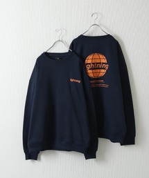 ZIP FIVE | 【肉厚】 裏起毛ビッグシルエットバックプリントクルースウェット【ユニセックス】(スウェット)