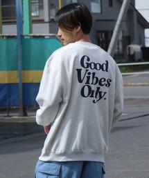 ZIP FIVE | 【肉厚】 ビッグシルエットバックプリントクルースウェット【ユニセックス】(スウェット)