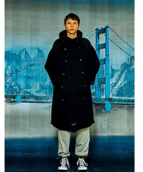 AlexanderLeeChang（アレキサンダーリーチャン）の「AlexanderLeeChang/アレキサンダーリーチャン　SAKASAMA LONG P COAT　AC032106（その他アウター・メンズ・ベージュ/ネイビー/グレー・2/3）」の13枚目の写真