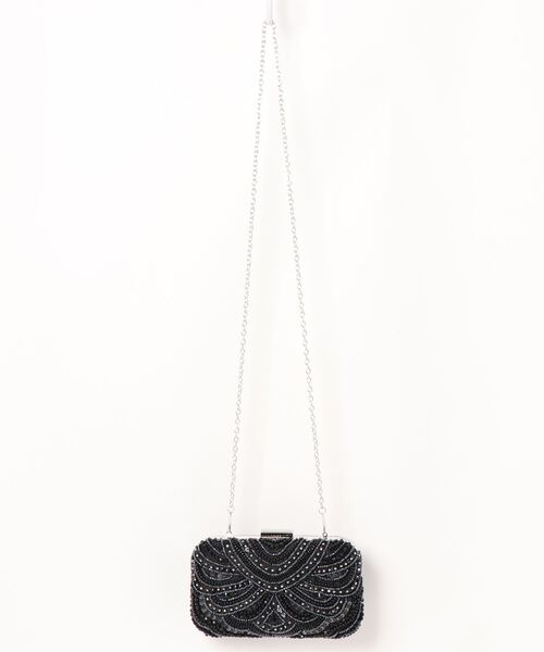 niana（ニアナ）の「2way ビーズ刺繍ボックスクラッチバッグ（クラッチバッグ・レディース・ベージュ/ブラック・FREE）」の18枚目の写真