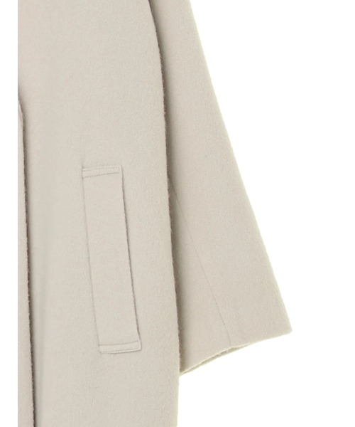 YECCA VECCA（イェッカヴェッカ）の「P.スリットデザインダブルコート＊（チェスターコート・レディース・ブルー/モカ/ライトベージュ/ライム/ブラック・FREE）」の22枚目の写真