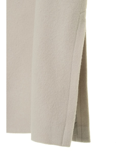 YECCA VECCA（イェッカヴェッカ）の「P.スリットデザインダブルコート＊（チェスターコート・レディース・ブルー/モカ/ライトベージュ/ライム/ブラック・FREE）」の14枚目の写真