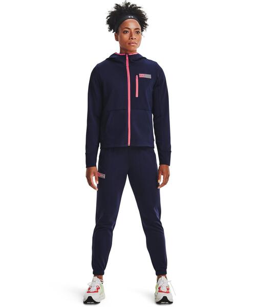 UNDER ARMOUR(アンダーアーマー)の「UAアーマー ミックスメディア パンツ(トレーニング/レディース)(その他パンツ・レディース・ネイビー/ブラック・S/L/M/XL)」の1枚目の写真