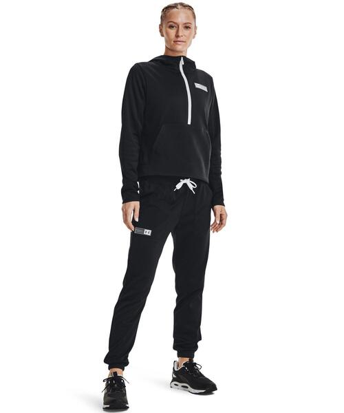 UNDER ARMOUR(アンダーアーマー)の「UAアーマー ミックスメディア パンツ(トレーニング/レディース)(その他パンツ・レディース・ネイビー/ブラック・S/L/M/XL)」の2枚目の写真