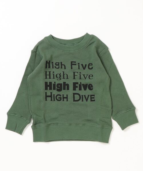 JUNK STORE（ジャンクストアー）の「■WEB限定 ロゴバリエ長袖トレーナー　スウェット（スウェット・キッズ・ブラウン/カーキ・100/110）」の2枚目の写真