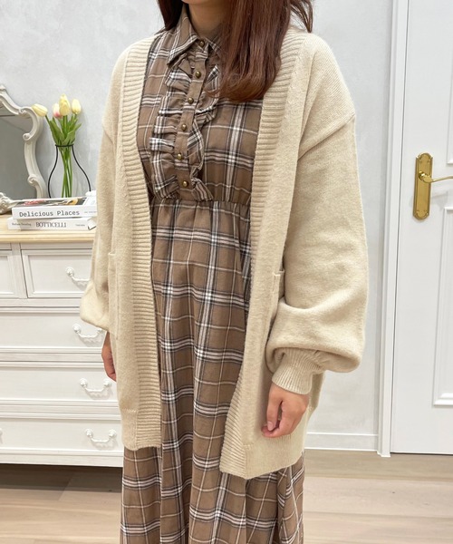 apres jour（アプレジュール）の「もちもちカーディガン【ZOZOTOWN限定アイテム】（カーディガン/ボレロ・レディース・アイボリー/モカ/ライトベージュ・X-LARGE/フリー）」の6枚目の写真