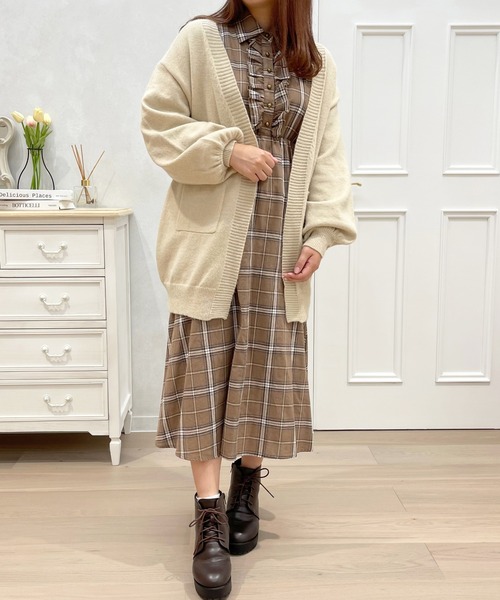 apres jour（アプレジュール）の「もちもちカーディガン【ZOZOTOWN限定アイテム】（カーディガン/ボレロ・レディース・アイボリー/モカ/ライトベージュ・X-LARGE/フリー）」の18枚目の写真