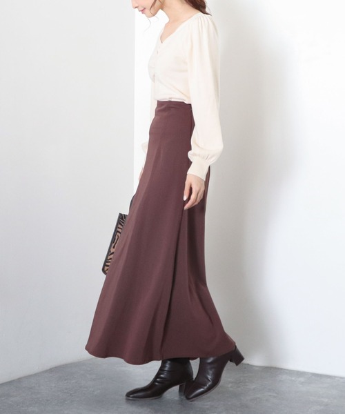 archives(アルシーヴ)の「【web限定item】フロントギャザーニットプルオーバー(ニット/セーター・レディース・ピンクベージュ/グレー/オフホワイト/ブラウン・MEDIUM)」の11枚目の写真