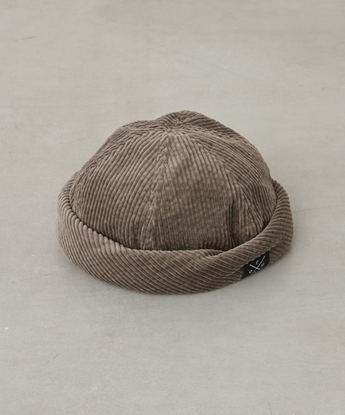 CIAOPANIC TYPY(チャオパニックティピー)の「【Roue / ルー】コーデュロイロールワッチ(ニットキャップ/ビーニー・メンズ・ブラック/グリーン・ONE SIZE)」の3枚目の写真