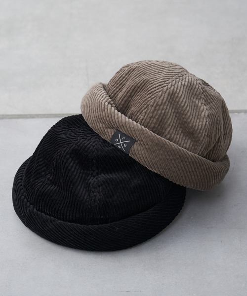 CIAOPANIC TYPY(チャオパニックティピー)の「【Roue / ルー】コーデュロイロールワッチ(ニットキャップ/ビーニー・メンズ・ブラック/グリーン・ONE SIZE)」の9枚目の写真