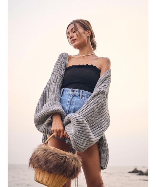 To the sea（トゥーザシー）の「モヘアライクシアーニットカーデ