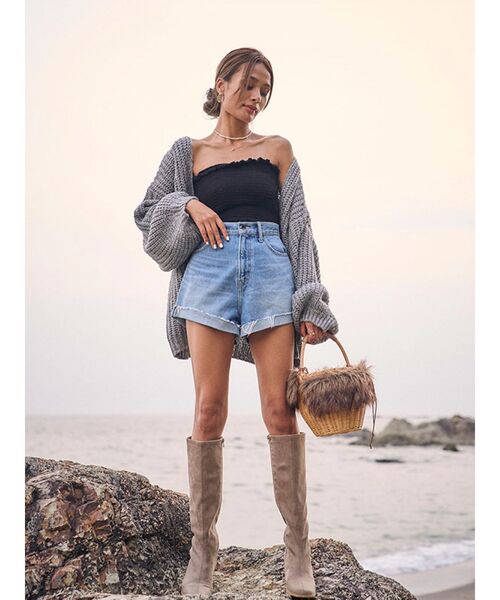 To the sea（トゥーザシー）の「モヘアライクシアーニットカーデ