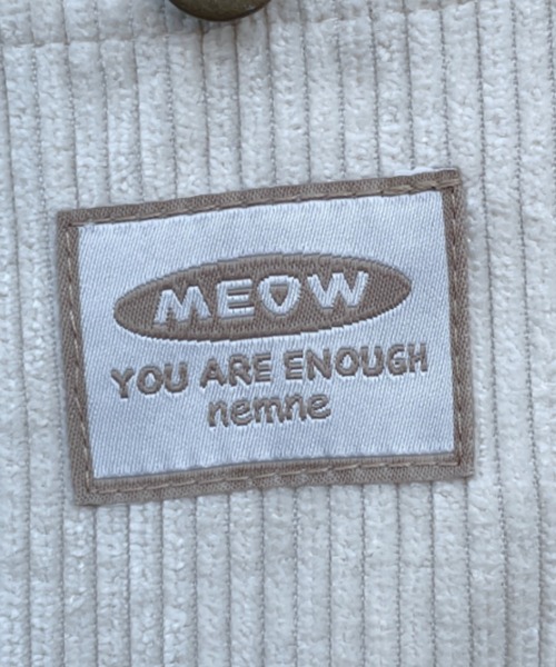 nemne store（ネンネストア）の「ワンコとかけっこするコーデュロイオーバーオール（サロペット/オーバーオール・レディース・アイボリー/グリーン/グレー/ブラウン・SMALL/MEDIUM）」の9枚目の写真