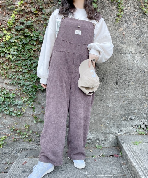 nemne store（ネンネストア）の「ワンコとかけっこするコーデュロイオーバーオール（サロペット/オーバーオール・レディース・アイボリー/グリーン/グレー/ブラウン・SMALL/MEDIUM）」の17枚目の写真