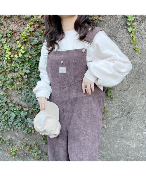 グレー コーデュロイ オーバーオール コーデュロイランチオーバーオール | ジョンブル公式通販