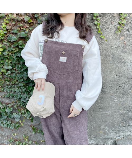 nemne store（ネンネストア）の「ワンコとかけっこするコーデュロイオーバーオール（サロペット/オーバーオール・レディース・アイボリー/グリーン/グレー/ブラウン・SMALL/MEDIUM）」の21枚目の写真