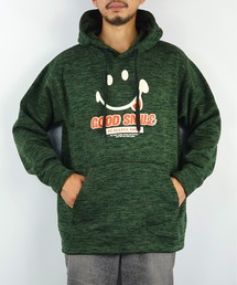 Burner（バーナー）の「【GROOVY STORE】SMILEY FACE スマイル 裏起毛プルオーバーパーカー（パーカー・メンズ）」