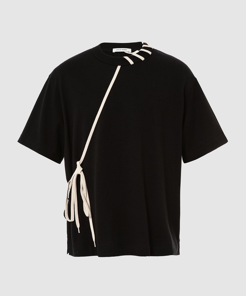 CRAIG GREEN（クレイググリーン）の「LACED T-SHIRT（Tシャツ/カットソー・メンズ・ホワイト系その他/ブラック系その他・M/L/XL）」の2枚目の写真