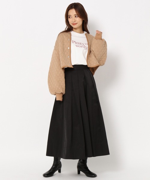 mysty woman(ミスティウーマン)の「刺繍プリントロンT 258223(Tシャツ/カットソー・レディース・ブラウン/オフホワイト/チャコール・FREE)」の4枚目の写真
