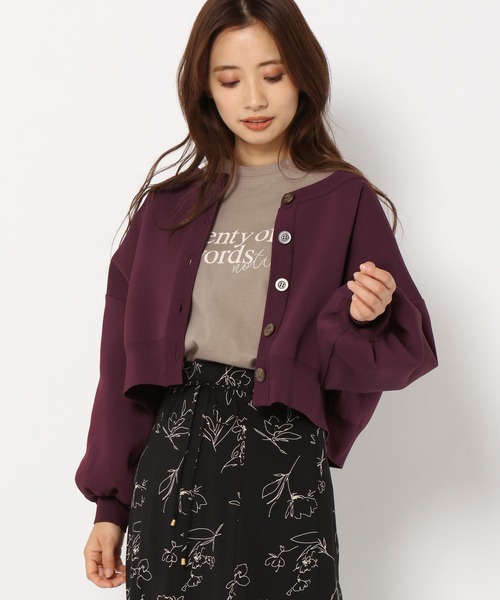 mysty woman(ミスティウーマン)の「刺繍プリントロンT 258223(Tシャツ/カットソー・レディース・ブラウン/オフホワイト/チャコール・FREE)」の9枚目の写真