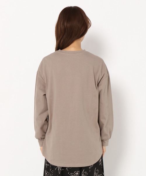 mysty woman(ミスティウーマン)の「刺繍プリントロンT 258223(Tシャツ/カットソー・レディース・ブラウン/オフホワイト/チャコール・FREE)」の12枚目の写真
