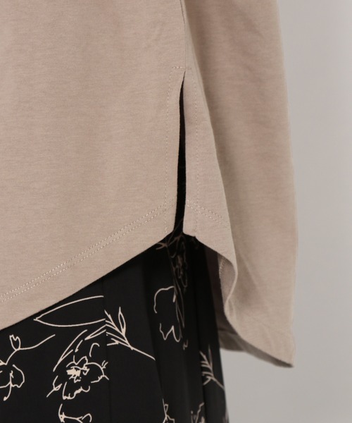 mysty woman(ミスティウーマン)の「刺繍プリントロンT 258223(Tシャツ/カットソー・レディース・ブラウン/オフホワイト/チャコール・FREE)」の15枚目の写真