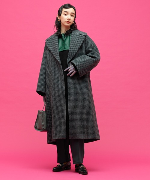 ear PAPILLONNER（イアパピヨネ）の「シープレザー付け襟（付け襟・レディース・ブラック/ダークグリーン・FREE）」の20枚目の写真