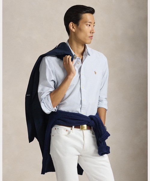 POLO RALPH LAUREN(ポロ ラルフ ローレン)の「クラシック フィット ストライプド オックスフォード シャツ(シャツ/ブラウス・メンズ・ブルー・S/XS/L/XL/M/XXL)」の1枚目の写真