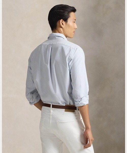 POLO RALPH LAUREN(ポロ ラルフ ローレン)の「クラシック フィット ストライプド オックスフォード シャツ(シャツ/ブラウス・メンズ・ブルー・S/XS/L/XL/M/XXL)」の4枚目の写真